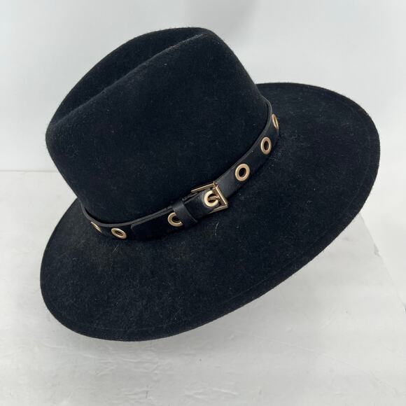 All Saints Black Hat with Gold Accents - Picture 13 of 13